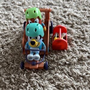 Bluey and Rusty Go Kart Playset